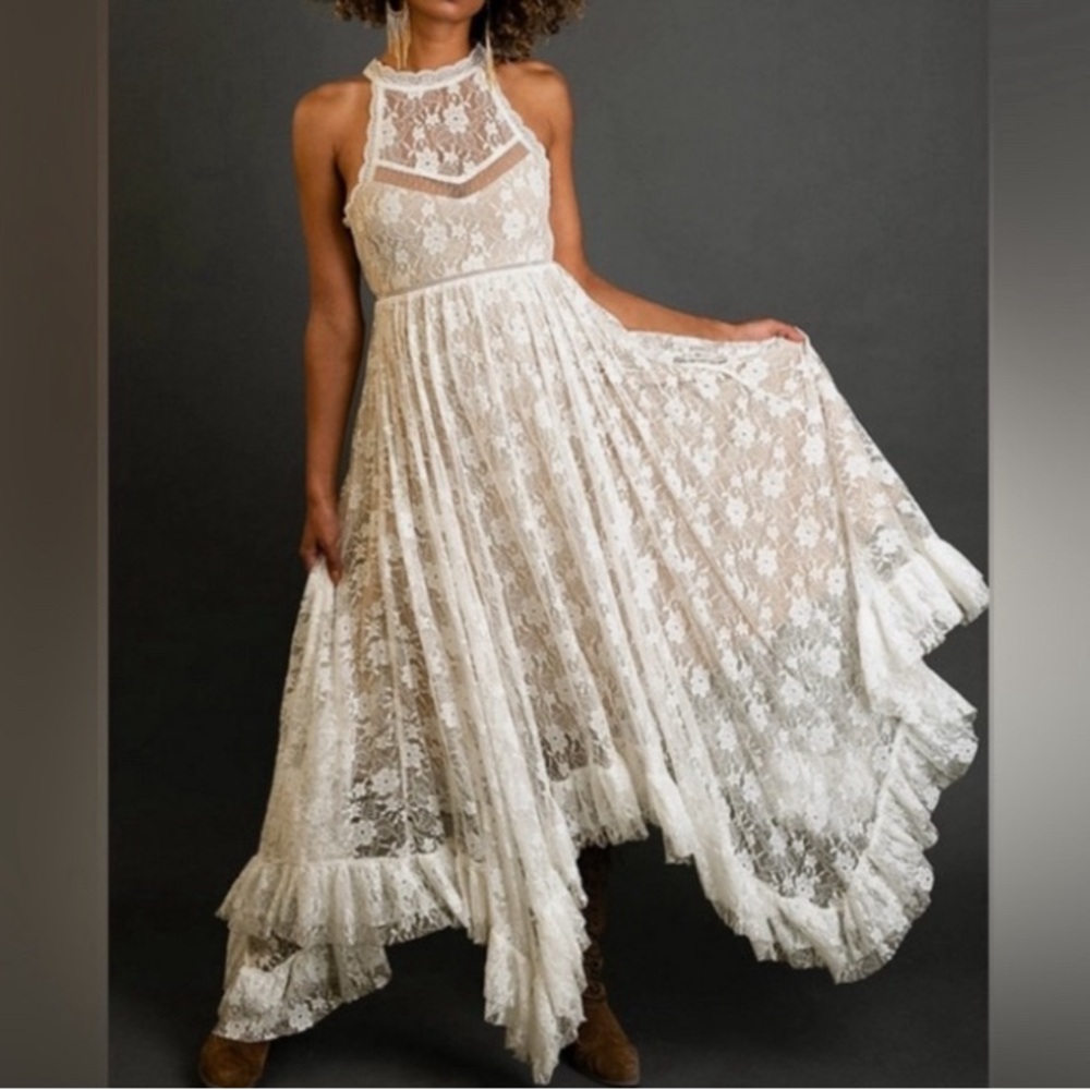 JOYFOLIE Women’s Emmaline Dress Mia Joy lace white Small or XS NWT